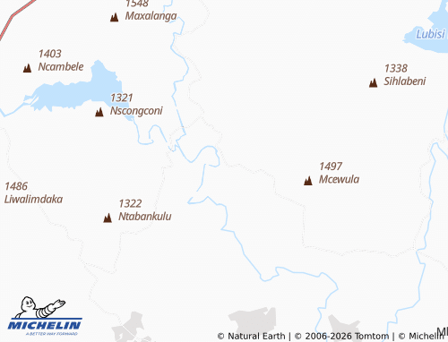 MICHELIN-Landkarte eSihlabeni - ViaMichelin