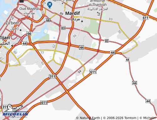 MICHELIN Warsan First map - ViaMichelin