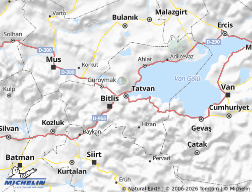 Mapa MICHELIN Tatvan - ViaMichelin
