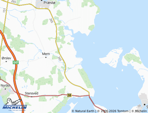 Carte MICHELIN Kindvig Strand - ViaMichelin