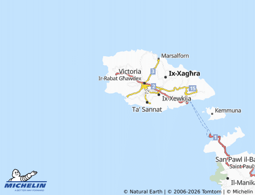 Carte MICHELIN Ix-Xlendi - ViaMichelin
