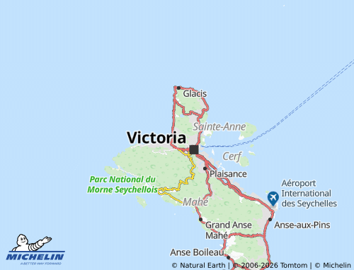 Carte MICHELIN Beau Vallon - ViaMichelin