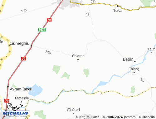Carte MICHELIN Ghiorac - ViaMichelin