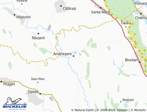 MICHELIN Andrieșeni map - ViaMichelin
