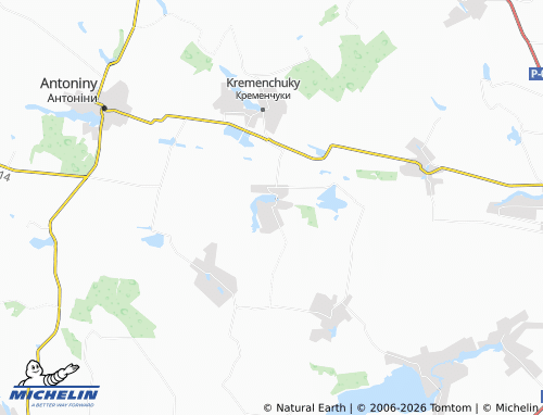 Carte MICHELIN Manivtsi - ViaMichelin
