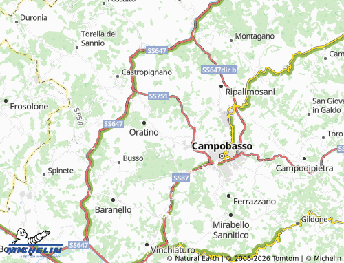 MICHELIN Cerro map - ViaMichelin