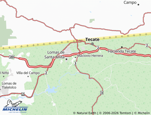 MICHELIN Maclovio Herrera map - ViaMichelin