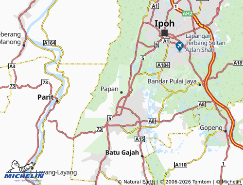 Mapa MICHELIN Papan - ViaMichelin