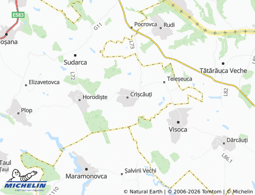 MICHELIN Crișcăuți map - ViaMichelin