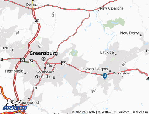 MICHELIN Donohoe map - ViaMichelin