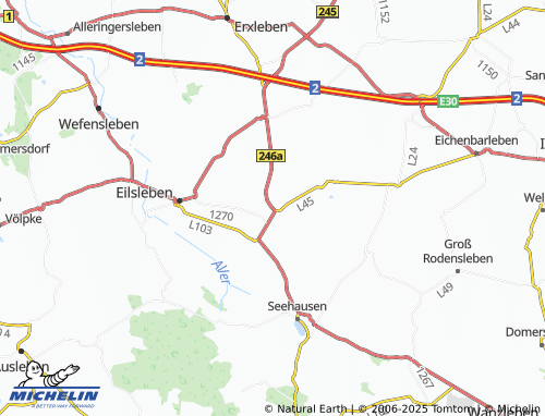 MICHELIN Ovelgünne map - ViaMichelin