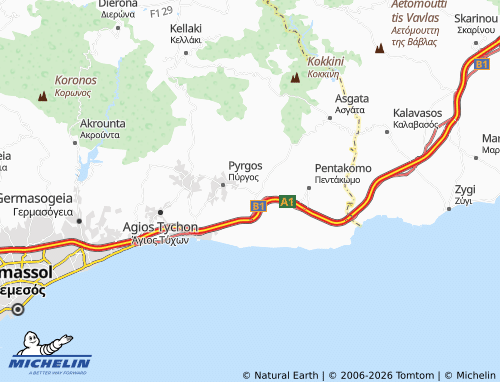 MICHELIN Moni map - ViaMichelin