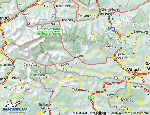 MICHELIN-Landkarte Lienz - ViaMichelin