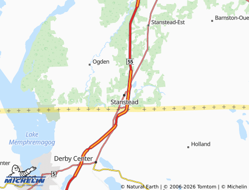 Carte MICHELIN Stanstead - ViaMichelin