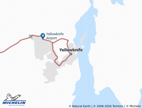 Mappa MICHELIN Yellowknife - ViaMichelin