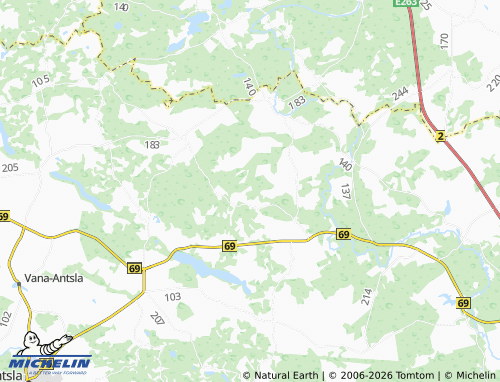 Kaart MICHELIN Lakovitsa - ViaMichelin