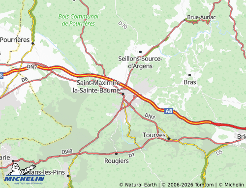 Mapa MICHELIN Saint-Maximin-la-Sainte-Baume - ViaMichelin