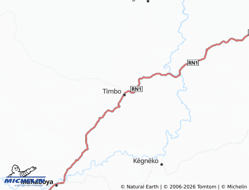 MICHELIN Timbo map - ViaMichelin