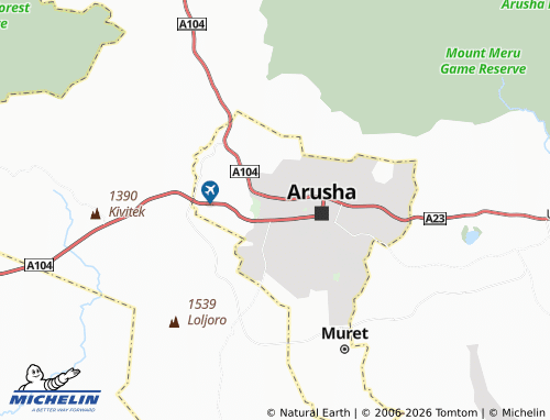 Carte MICHELIN Engare Narok - ViaMichelin