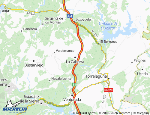 MICHELIN-Landkarte La Cabrera - ViaMichelin