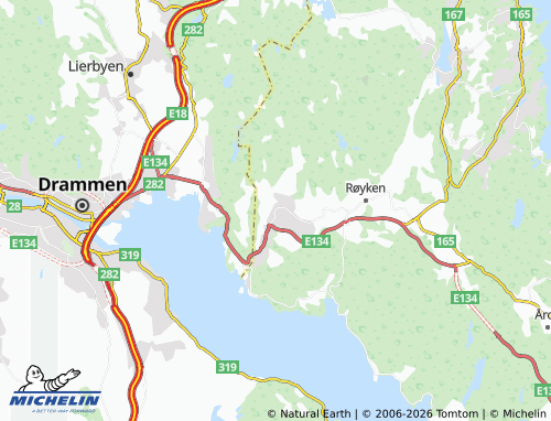 Mapa MICHELIN Spikkestad - ViaMichelin