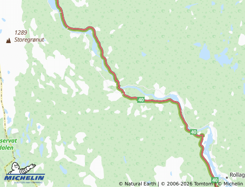 MICHELIN Veggli map - ViaMichelin