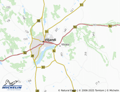 MICHELIN Viiratsi map - ViaMichelin