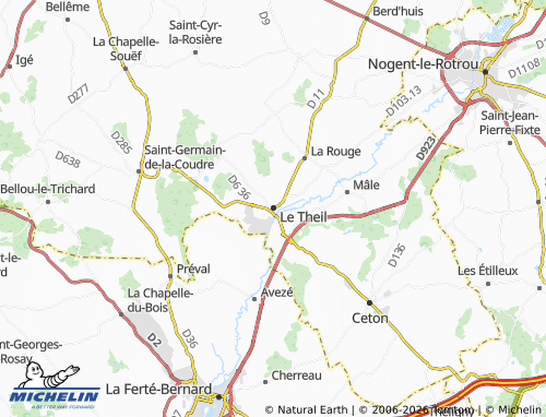 Mappa MICHELIN Le Theil - ViaMichelin