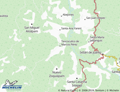 MICHELIN Teococuilco de Marcos Pérez map - ViaMichelin