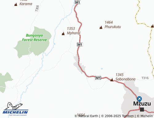 Carte MICHELIN Kamuzunguzeni Zgambo - ViaMichelin