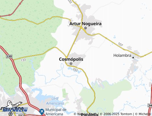 MICHELIN Jardim Cosmopolitano map - ViaMichelin