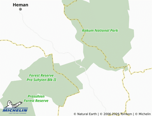 MICHELIN Dwukwa Mfom map - ViaMichelin