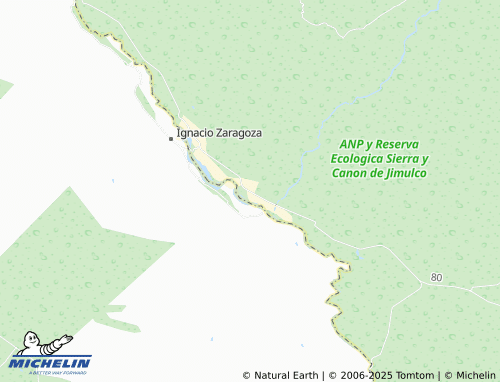MICHELIN La Flor de Jimulco map - ViaMichelin