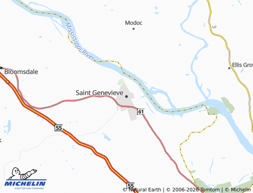 Mapa MICHELIN Saint Genevieve - ViaMichelin