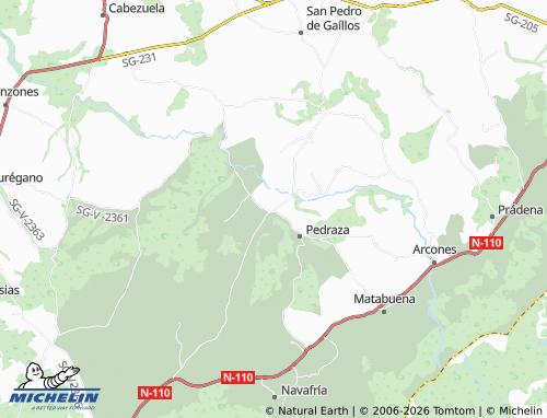 MICHELIN La Velilla map - ViaMichelin