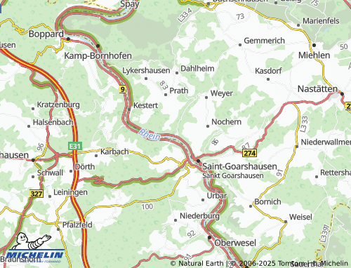 MICHELIN Wellmich map - ViaMichelin