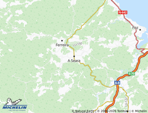 Mappa MICHELIN A Seara - ViaMichelin