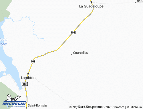 Kaart MICHELIN Courcelles - ViaMichelin