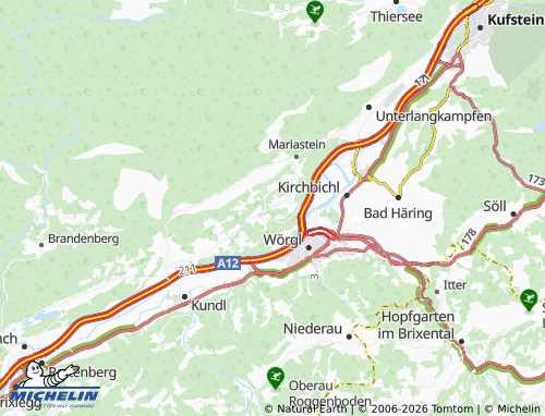 Mappa MICHELIN Angerberg - ViaMichelin