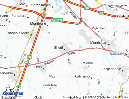 Carte MICHELIN Ghedi - ViaMichelin