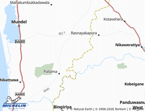 MICHELIN Katupotha map - ViaMichelin