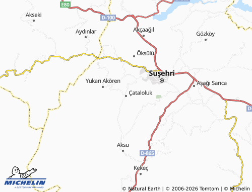 MICHELIN Çataloluk map - ViaMichelin