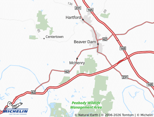 Carte MICHELIN McHenry - ViaMichelin