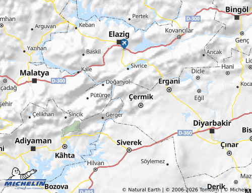 MICHELIN Çüngüş map - ViaMichelin