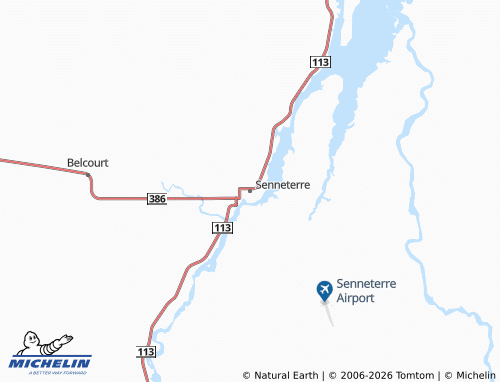 MICHELIN Senneterre map - ViaMichelin