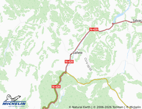 Carte MICHELIN Cañete - ViaMichelin