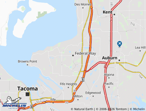 Mapa MICHELIN Federal Way - ViaMichelin