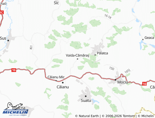MICHELIN Vaida-Cămăraș map - ViaMichelin