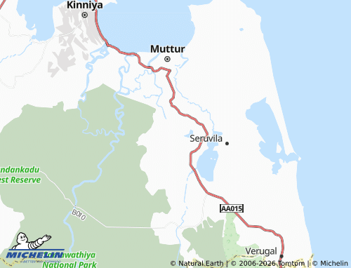 Mappa MICHELIN Malligaithivu - ViaMichelin