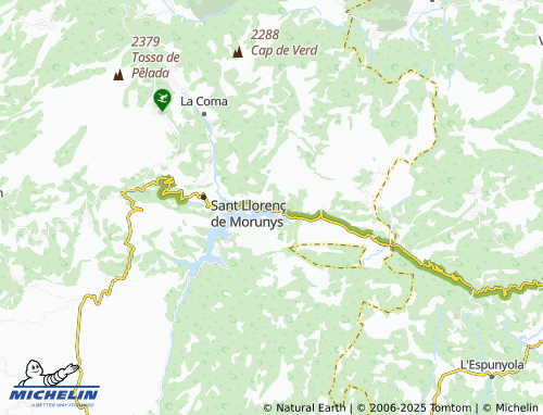 MICHELIN Guixers map - ViaMichelin